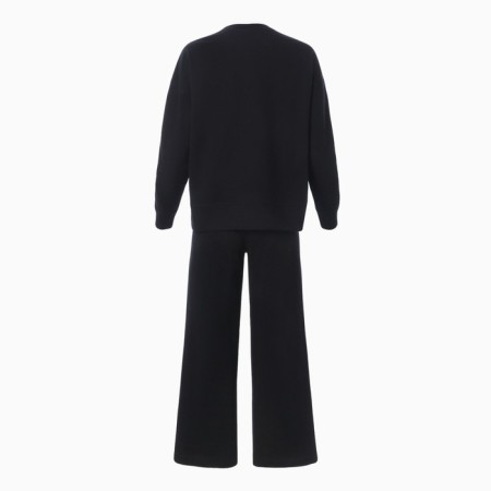 Women's costume (sweatshirt/pants), black color, size 42-9