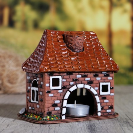 Aroma lamp house "Natalie", handmade, mix, 12.5 cm-1