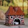 Aroma lamp house "Natalie", handmade, mix, 12.5 cm