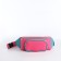 Lightning waist bag, outer pocket, pink/turquoise color