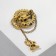 Brooch "Fairytale Rabbit" gyserka, color black gold
