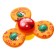 A set of bath toys “Spinners. Butterflies ", 3 pcs, on a suction cup, crush me