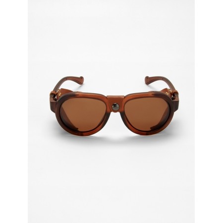 Sunny glasses, UV 400, leather curtains, pipe 14.1 cm, width 12.1 cm, lens 5.2 x 5 cm-5