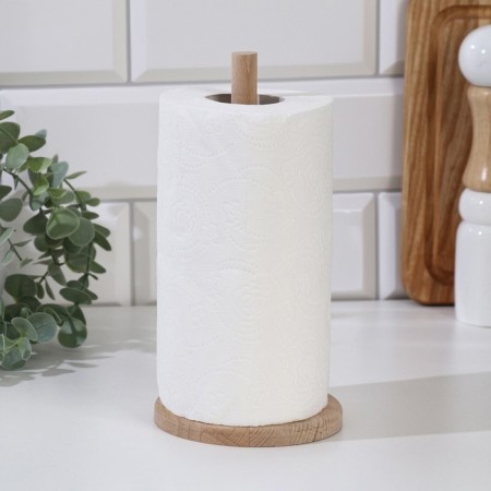 Wooden -wooden paper towel 11x11x21 cm-1
