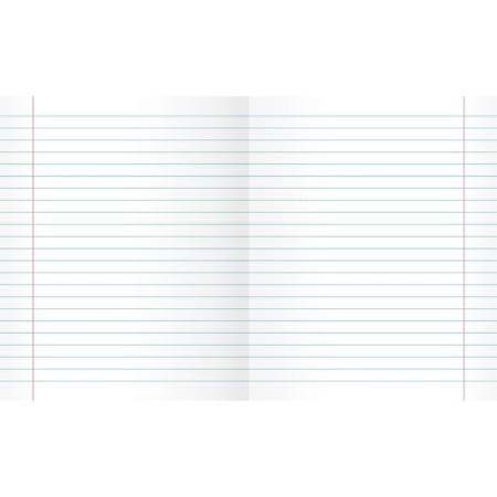 Notebook of 48 sheets in the line on the scraper, state symbol, coated cardboard, mix-1