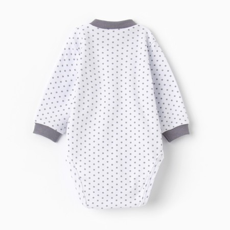 Body with a long sleeve, color gray peas, height 56-4