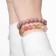 Set of bracelets 2 pcs. Shar No. 8 “Halzedon and Rodonite”, 5.5 cm