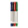 Set of ball pens, 4 colors, in a blister