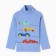 Turtleneck for boys, blue color, height 92 cm