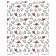 Pillow Golk "Black and white hearts, decorative, size 16x45 cm