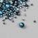 Decor for creativity plastic "Round. Gradent. Blue mermaid" D = 3-8mm, set 10 grams
