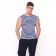 T-shirt men's vest (knitting), blue color, size 48-50