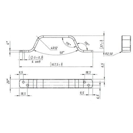 Hand-slop RS-100-5 zinc, 50 pcs.-1