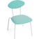 Stol on a metal frame Mareon skiing metal/velor, white/blue 47x55x79 cm