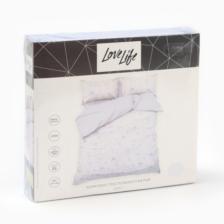 Lovelife 2PP Soft 175x215cm bedding, 200x225cm, 50x70cm-2pcs, cotton, satin, 125g/m-4