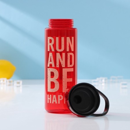 Plastic water bottle "in sports", 750 ml, red color-2