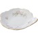 BERNADOTTE sketlate with a handle, decor "Wild rose, gold layer"