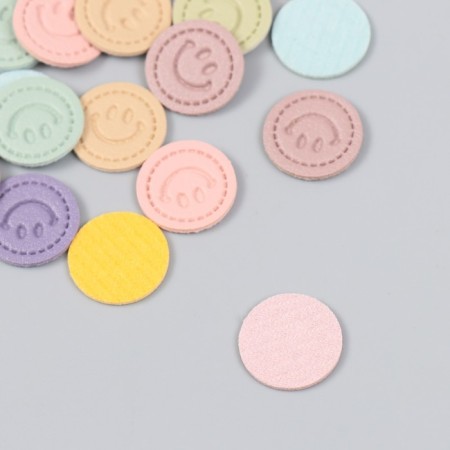 Decor for creativity to the leatherette "Smiles" set of 30 pcs 1.7x1.7 cm-2