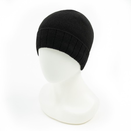Male Winter hat, color dark mix, size 56-58