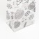 Package with a hard bottom of 11 x 7 x 53 cm silver bottom "New Year's balls"