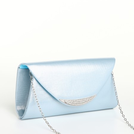 Women's bag on magnet, blue color-2