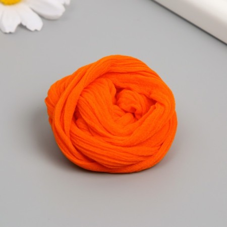 Kapron for flowers single -color "Orange" 50 cm-1