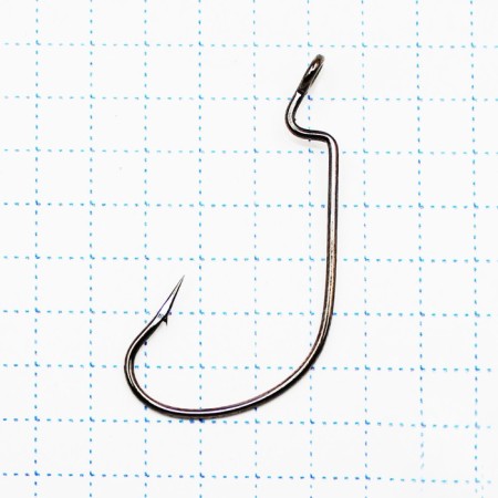 KOI Offseet Worm hook, size 10 int, BN color, offset 10 pcs.