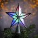 LED top for the Christmas tree “Silver Star” 16 cm, 10 LED, wire 2 meters, 220 V, glow of multi