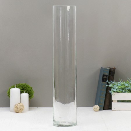 Armand-4 vase, cylinder, 10 × 50 cm, glass, transparent