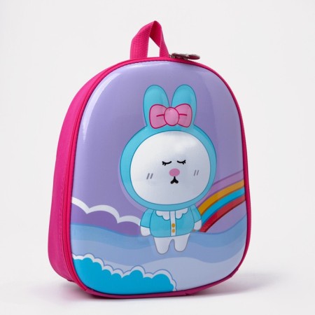 Baby backpack on lightning, pink color