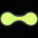 Reflective clip on magnet, 5 × 15 cm, yellow color