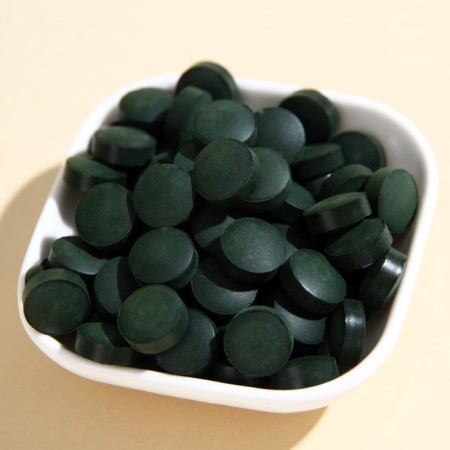 Spirulin in tablets, acceleration of metabolism, protein content, 100 g.-1