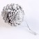 A set of decorative cones, 6 pcs., In silver color, 17.5 × 11.5 × 6 cm