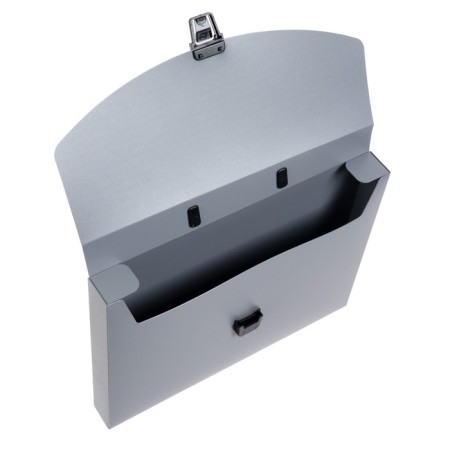 A4 Portfire folder, 1 department, 700 μm, calligrata, up to 300 sheets, gray-2