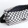 Sports bag with lightning, long belt, white/gray color