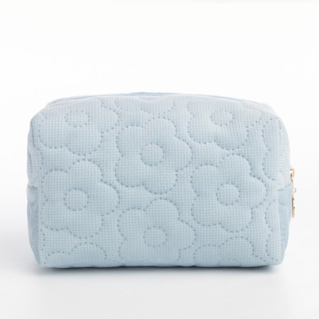 Cosmetic bag with lightning, blue color-1