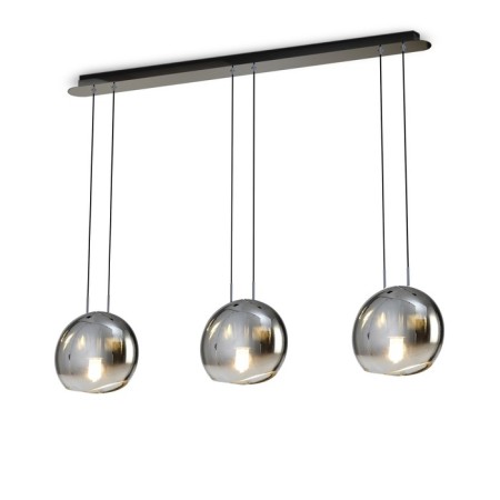 Suspension lamp mantra lens, E14, 3x20W, 1110x120x310 mm, color chromium