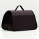 Bag-carrier for animals is hard without belt No. 2, 40x21x25 cm, nylon, brown