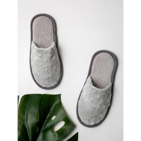 Slippers female closed nose, size 36-38, color gray color-4