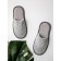 Slippers female closed nose, size 36-38, color gray color