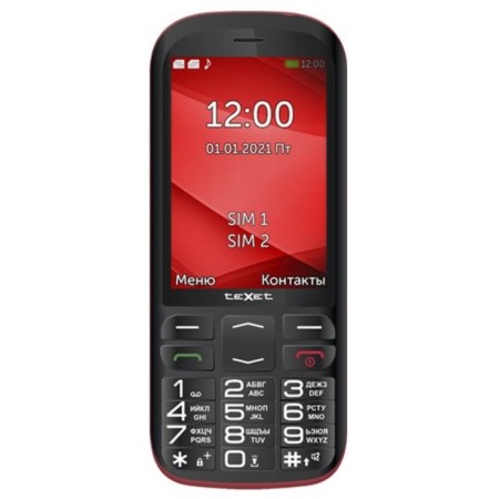 Cell phone Texet TM-B409 Black Red