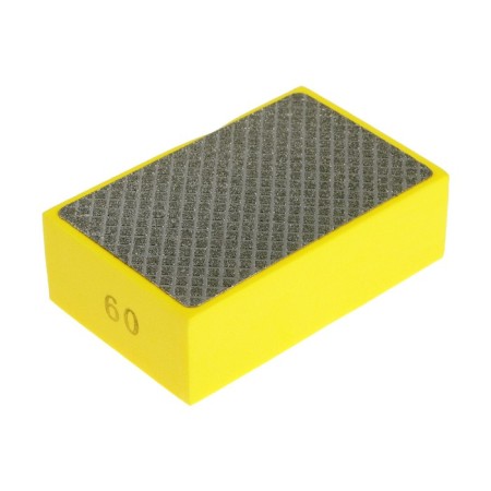 Sponge diamond grinding tundra, 90 x 55 x 30 mm, p60, for stone, porcelain tile, tile 1051384-2