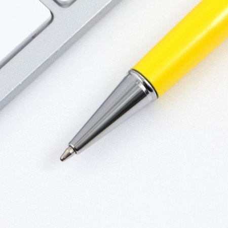 Pen with a shaker “dear teacher”, blue paste, metal, 1 mm-4