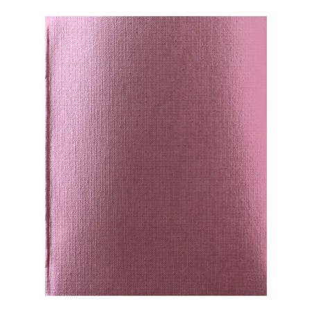 Notebook 48 sheets, in a cage, Metallic "pink", boumvinyl cover, offset unit