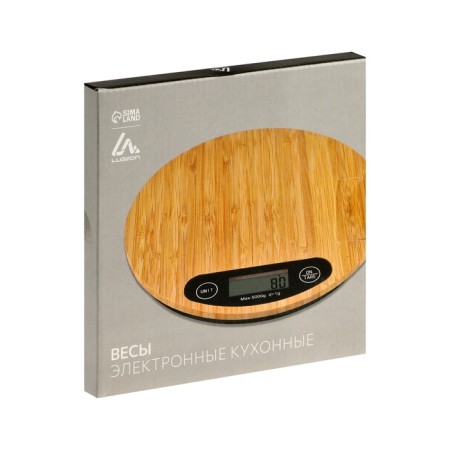 Kitchen Libra Luazon LVE-029 "Bamboo", electronic, up to 5 kg-6