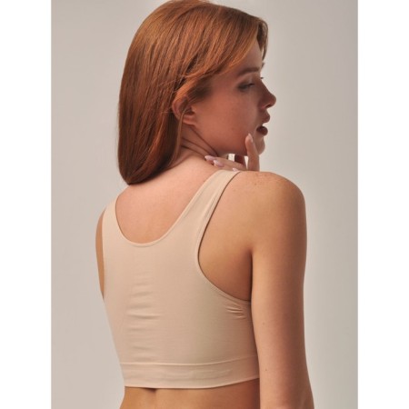 Female top with the effect "Push-AP" on the wide straps of Top Spalla Larga Push, size 44, bodily color-3