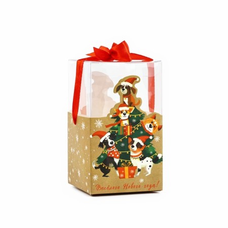 Gift New Year's folding box "Funny New Year!", 7 x 12 x 7 cm, New Year