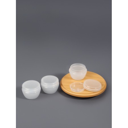 Storage jar, 10 ml, packing - 3 pcs, white color