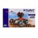 Radio controlled tank Stunt, 4WD all-wheel drive, shoots rockets, black-orange color