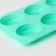The form for baking is the “figure. Oval ", silicone, 28 × 16 × 2 cm, 6 cells, color mix